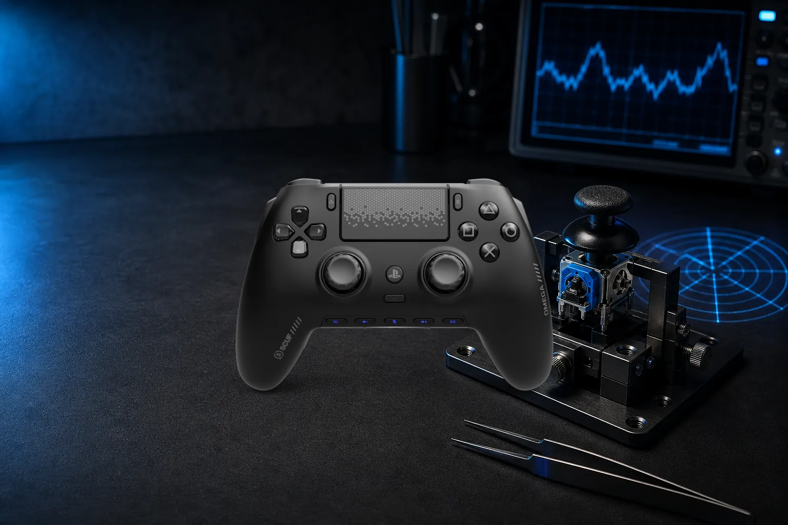 Калибровка стика SCUF Omega на диагностическом стенде