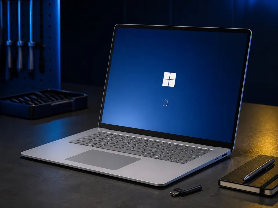 Ноутбук с установленной Windows 11