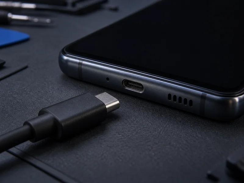 Иллюстрация проверки зарядки USB-C