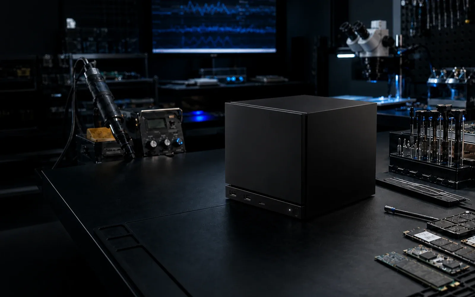 Steam Machine на диагностическом столе мастерской
