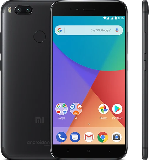 Xiaomi Mi A1, чёрный корпус — официальная фотография